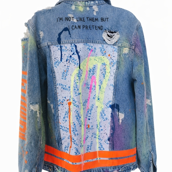 Jan - Zara Blue Denim Jacket - Picture 2 of 4